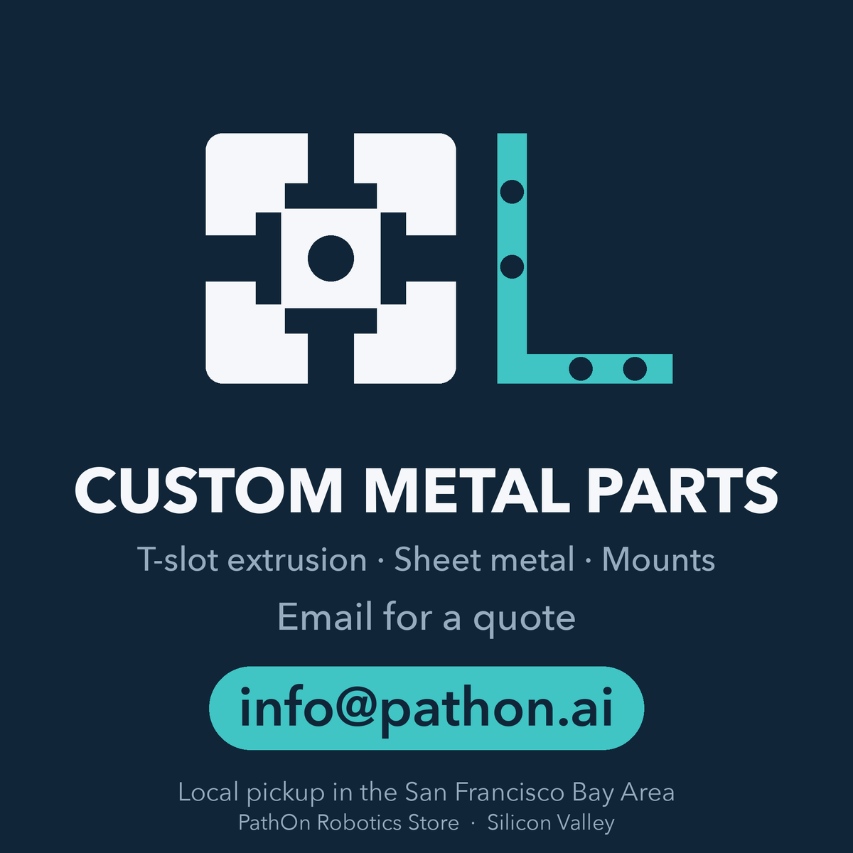 Custom Metal Parts — Email info@pathon.ai for a Quote